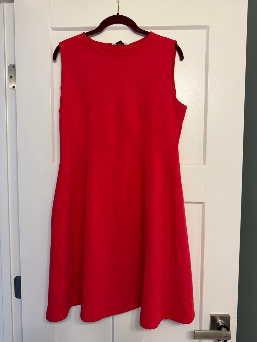 Sleeveless Red Swing Dress